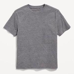 NEW-Old Navy Softest Short-Sleeve Solid T-Shirt for Boys. Faux-Heather Gray